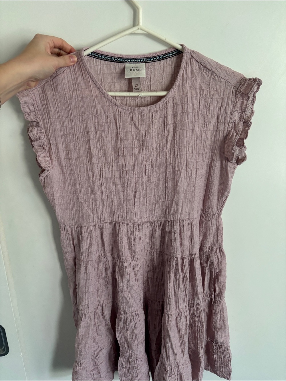 Soft Pink Baby Doll Dress - ROSE